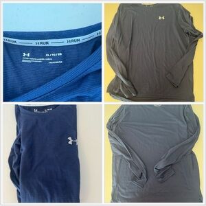 4 Under Armour Men's Running Long Sleeve Shirts - Size XL